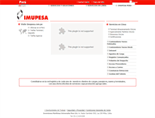 Tablet Screenshot of imupesa.com.pe